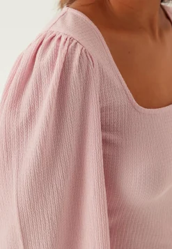 Square Neck Balloon Sleeve Top