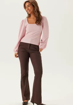 Square Neck Balloon Sleeve Top