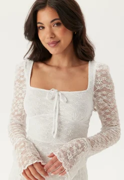 Square Neck Lace Dress
