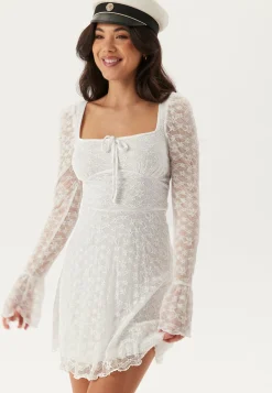 Square Neck Lace Dress