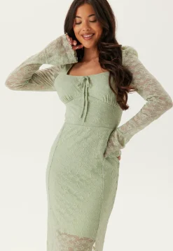 Square Neck Lace Dress