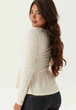 Square Neck Peplum Top