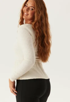 Square Neck Peplum Top