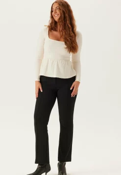 Square Neck Peplum Top
