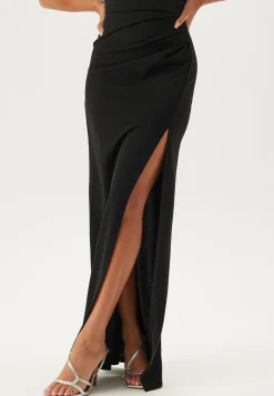 Square Neck Slit Maxi Dress