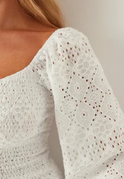 Square Neck Smock Top