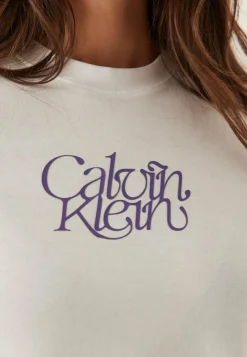 Ss Fitted Script Calvin Klein Te