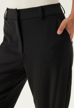 Straight High Waist Suit Trousers