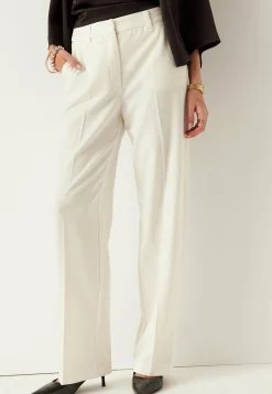 Straight High Waist Suit Trousers