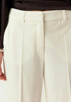 Straight High Waist Suit Trousers