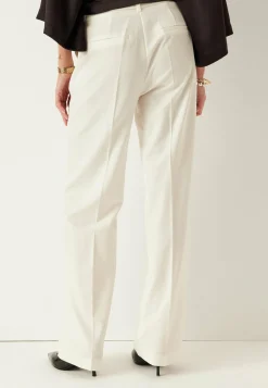 Straight High Waist Suit Trousers