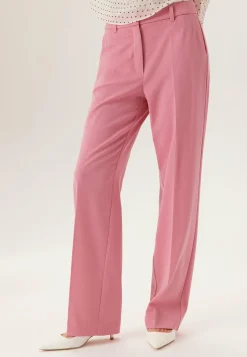 Straight High Waist Suit Trousers