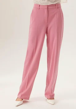 Straight High Waist Suit Trousers