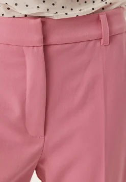 Straight High Waist Suit Trousers