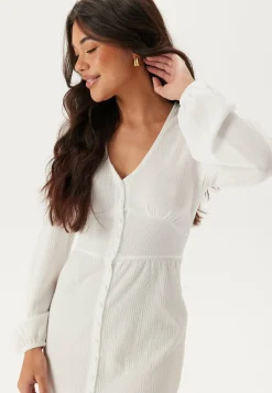 Structure Button Midi Dress