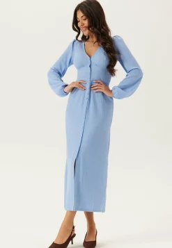 Structure Button Midi Dress