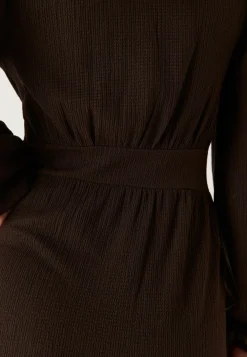 Structure Button Midi Dress