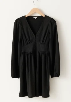 Structure Button Mini Dress