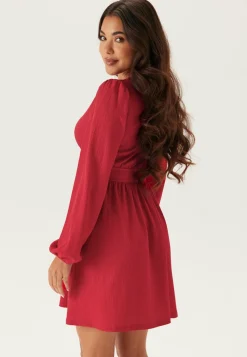 Structure Button Mini Dress