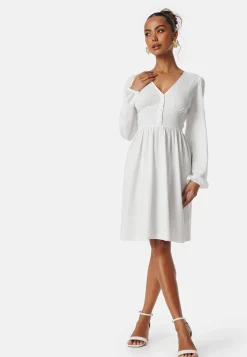 Structure Button Short Dress