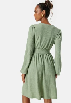 Structure Button Short Dress