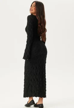 Structure Long Sleeve Midi Dress