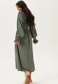 Structure Long Sleeve Midi Dress