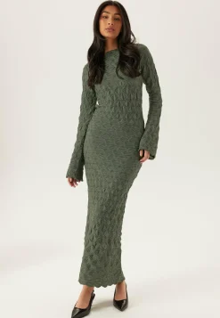 Structure Long Sleeve Midi Dress