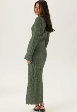 Structure Long Sleeve Midi Dress