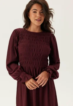 Structure Long Sleeve Midi Dress