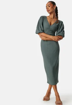 Structure Puff Sleeve Dress