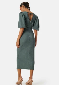 Structure Puff Sleeve Dress