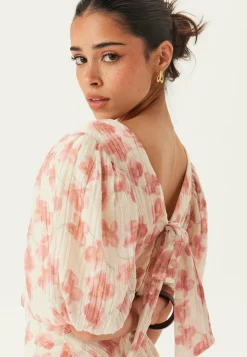 Structured Puff Sleeve Ankle Dress