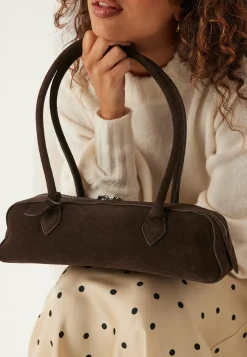 Suede Baguette Bag