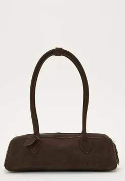 Suede Baguette Bag