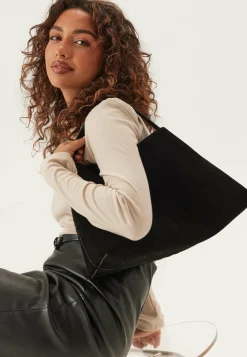 Suede Knot Shoulder Bag
