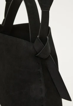 Suede Knot Shoulder Bag