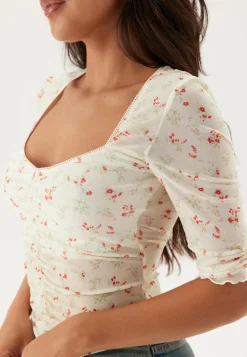 Sweetheart Mesh Top