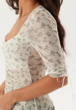 Sweetheart Mesh Top