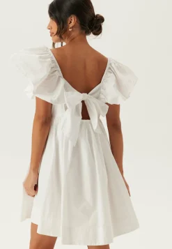 Tie Back Frill Short Dress