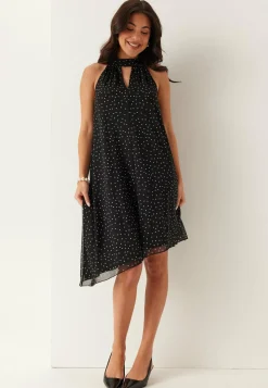 Tie Reversible Short Mesh Dress