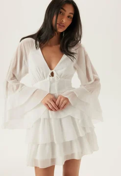 Triple Flounce Short Dress