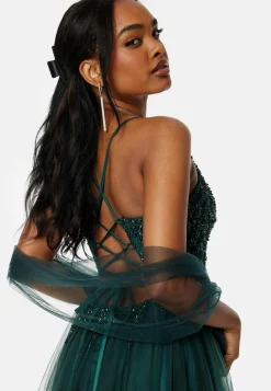 Tulle Back Lacing Evening Dress