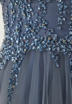 Tulle Back Lacing Evening Dress