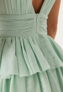 Tulle Frill Gown