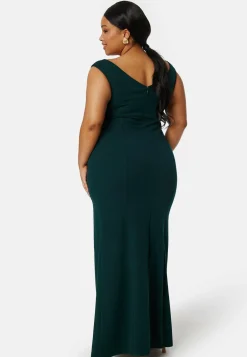 Twist Off Shoulder Gown