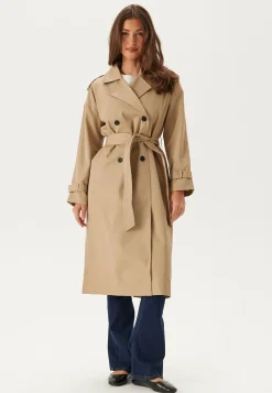 Viaddison L/S LONG TRENCHCOAT