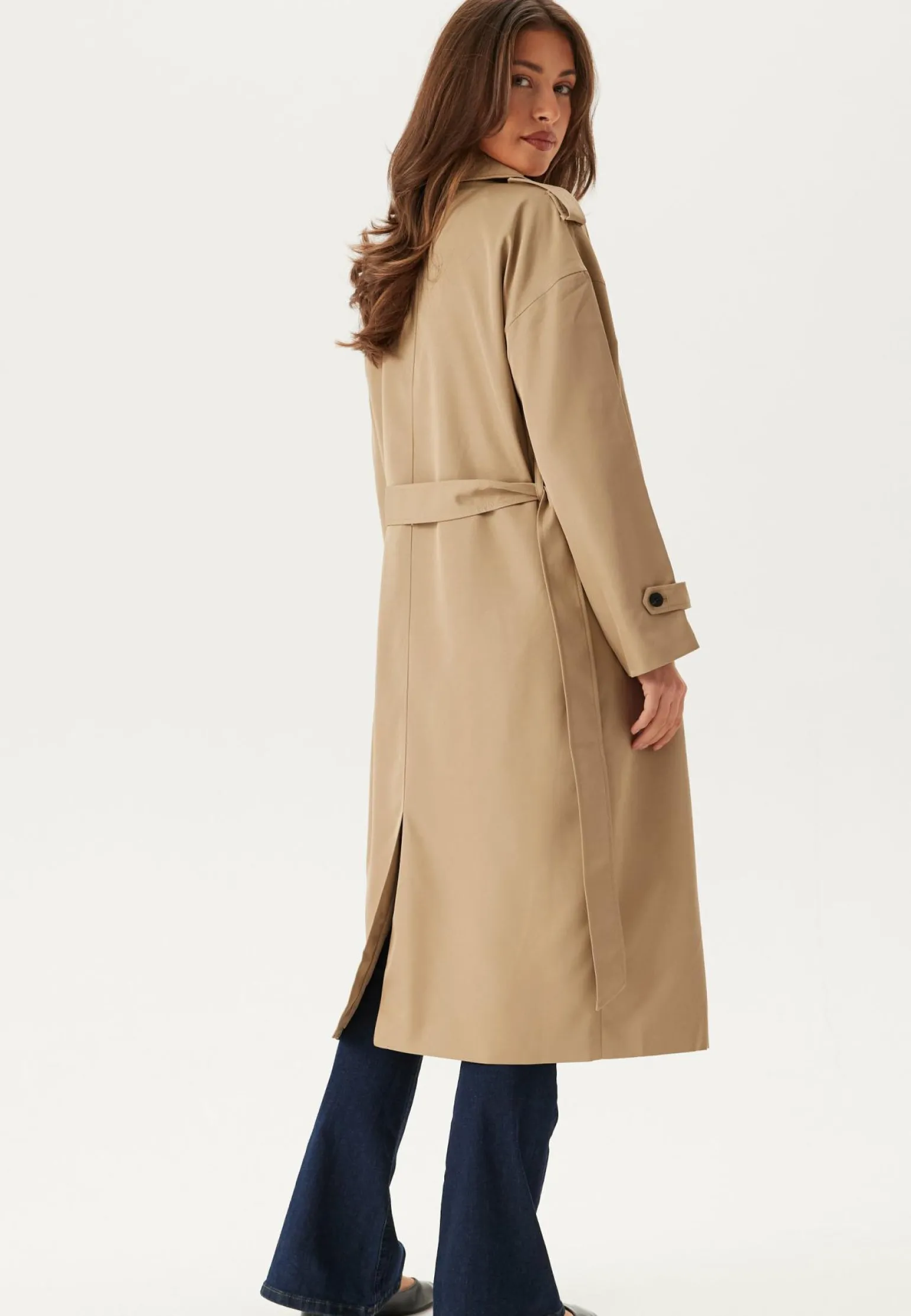 Viaddison L/S LONG TRENCHCOAT
