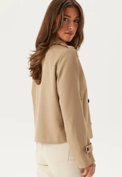 Viaddison L/S SHORT TRENCHCOAT