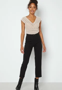 Vichikka V-neck Cap Sleeve Top
